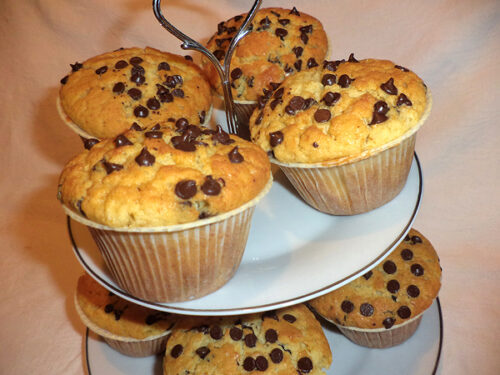 Muffin con gocce di cioccolato (Chocolate chips muffins)